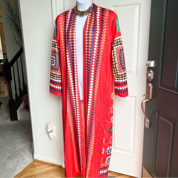 Jackets & Blazers - Vibrant Colorful Women's Long Maxi Statement Coat